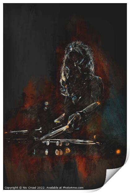 The Drummer Print by Nic Croad