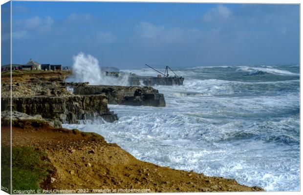 Stormy seas Canvas Print by Paul Chambers