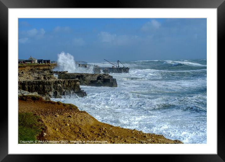 Stormy seas Framed Mounted Print by Paul Chambers