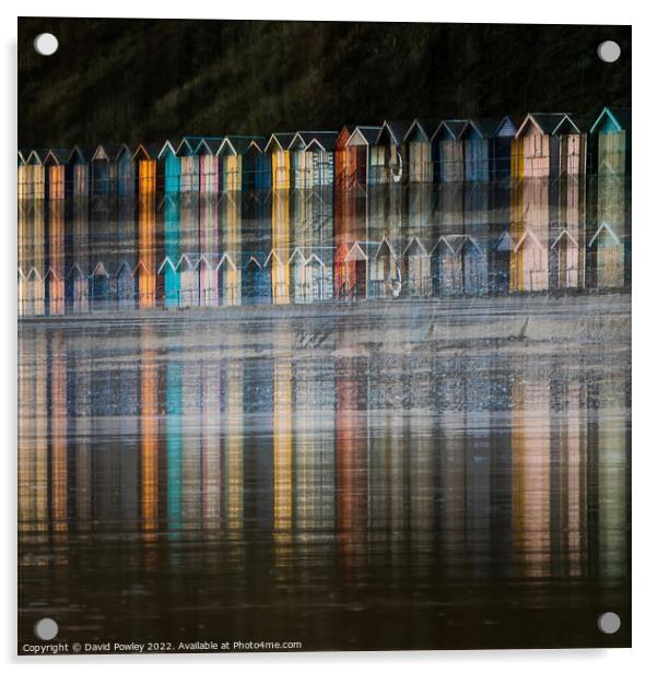 Stunning Cromer Beach Hut Seascape Acrylic by David Powley