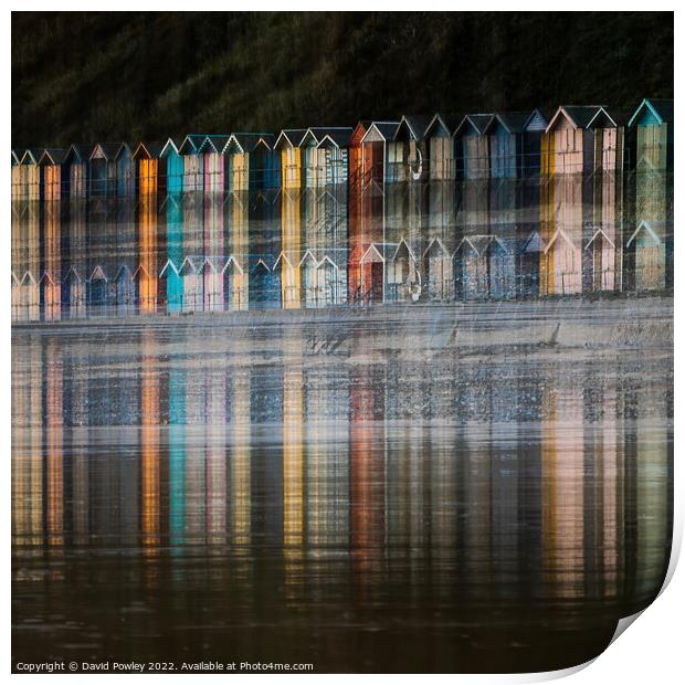 Stunning Cromer Beach Hut Seascape Print by David Powley