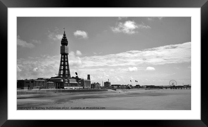 Majestic Blackpool Tower Framed Mounted Print by Rodney Hutchinson