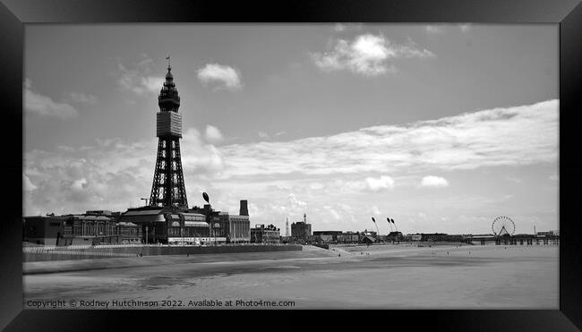 Majestic Blackpool Tower Framed Print by Rodney Hutchinson