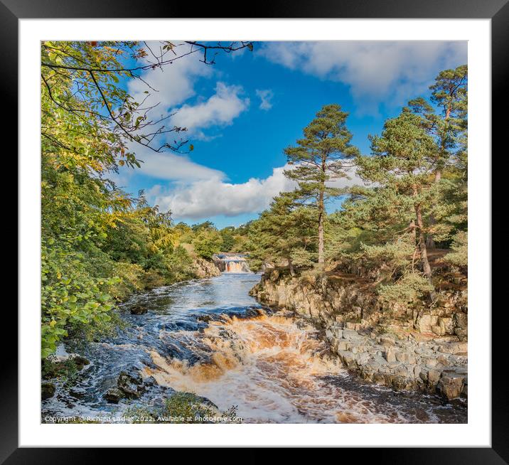 Autumn Tints at Low Force Waterfall, Teesdale Framed Mounted Print by Richard Laidler