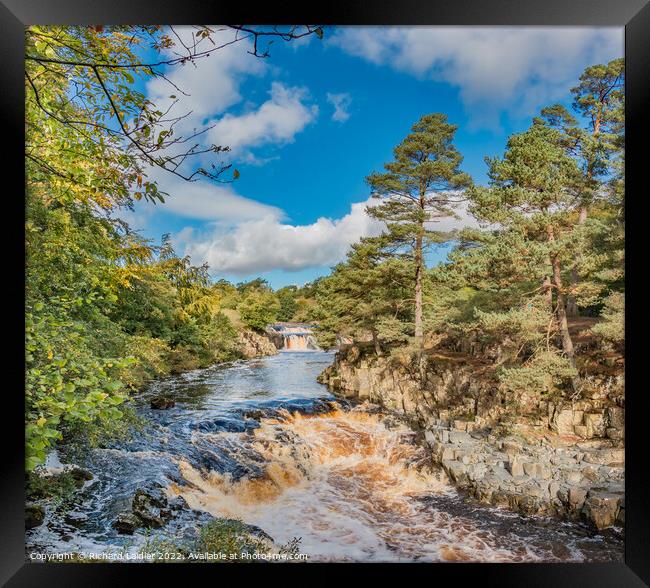 Autumn Tints at Low Force Waterfall, Teesdale Framed Print by Richard Laidler