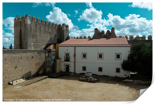 Castle of Serpa in Alentejo Print by Angelo DeVal