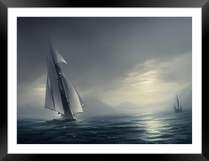 Set Sail Framed Mounted Print by Picture Wizard