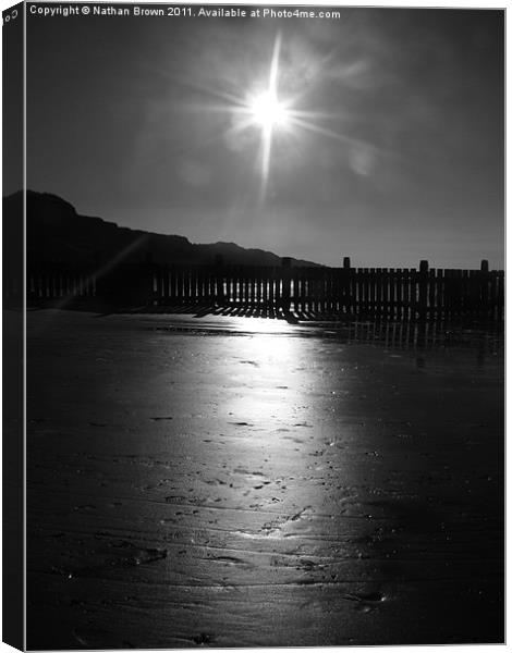 Beach at Overstrand Canvas Print by Nathan Brown
