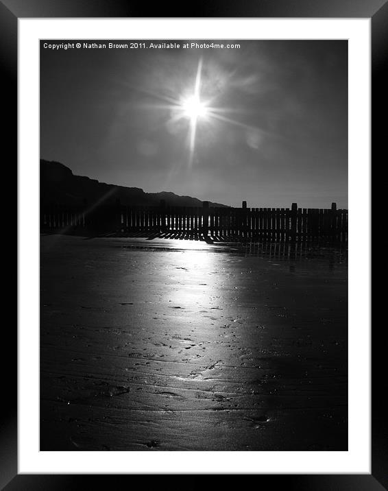 Beach at Overstrand Framed Mounted Print by Nathan Brown
