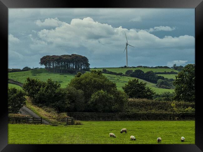 Nearly home Trees,nearly there trees, A30,cornwall Framed Print by kathy white