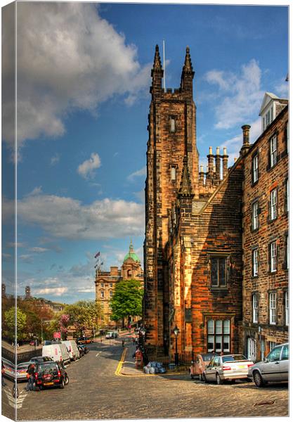 New College and The Mound Canvas Print by Tom Gomez