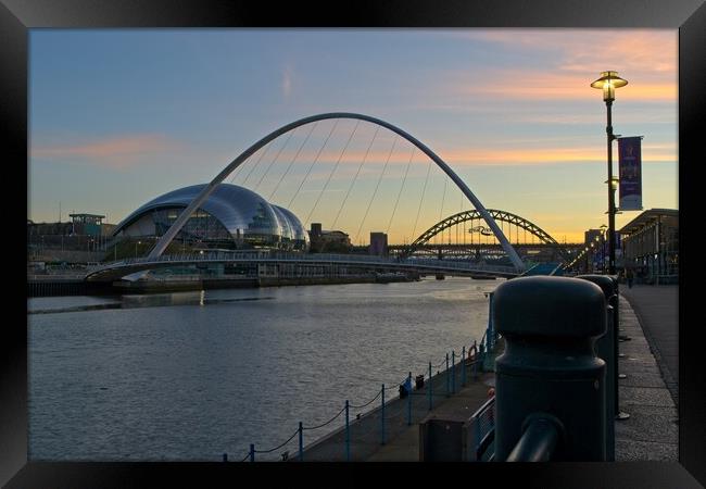 Sunset at Sage Gateshead Framed Print by Rob Cole