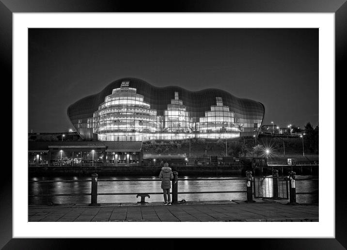 Sage Gateshead, Admiring the View Framed Mounted Print by Rob Cole