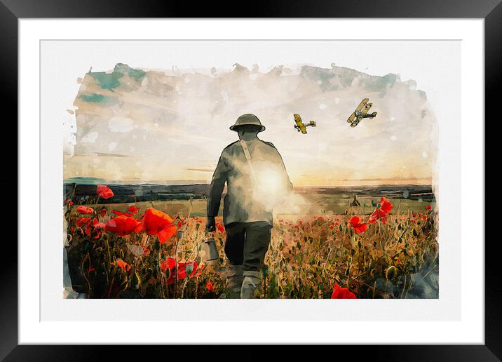 To End All Wars Framed Mounted Print by J Biggadike