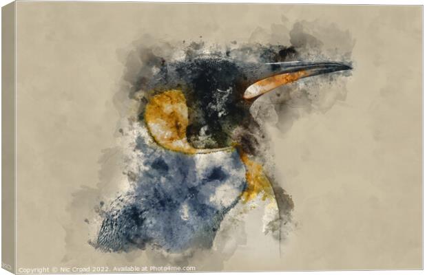 Emperor Penguin Canvas Print by Nic Croad