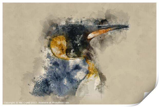 Emperor Penguin Print by Nic Croad