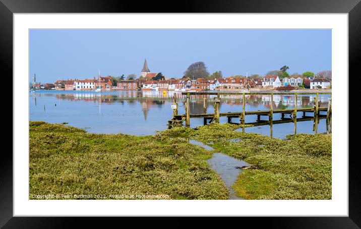 Bosham in Chichester Harbour Sussex Coast Framed Mounted Print by Pearl Bucknall