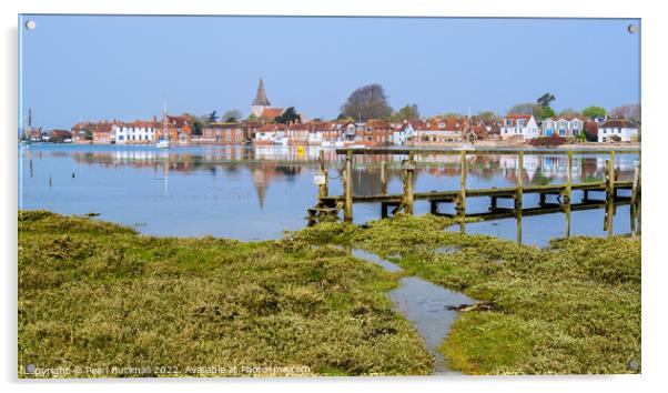 Bosham in Chichester Harbour Sussex Coast Acrylic by Pearl Bucknall