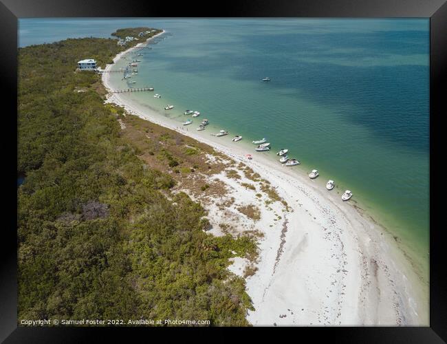Cayo Costa Island Beach, Florida Close to Pine Isl Framed Print by Samuel Foster