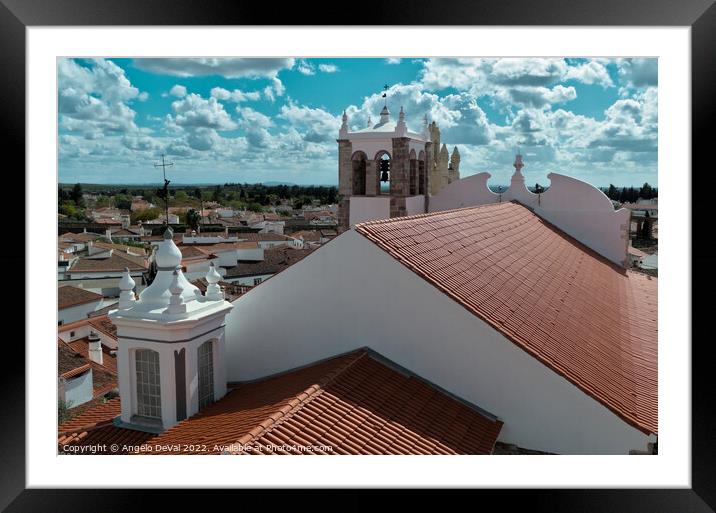 Serpas Aerial Church View Framed Mounted Print by Angelo DeVal