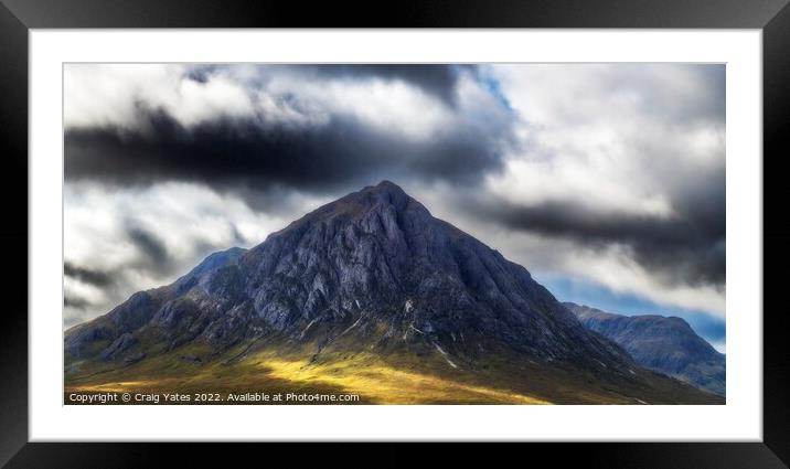 Buachaille Etive Mor Glencoe Scotland Framed Mounted Print by Craig Yates