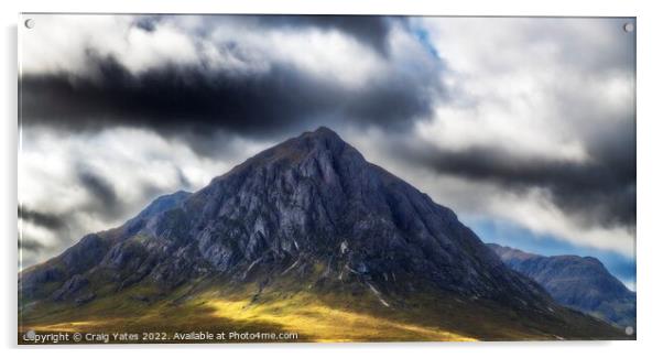 Buachaille Etive Mor Glencoe Scotland Acrylic by Craig Yates