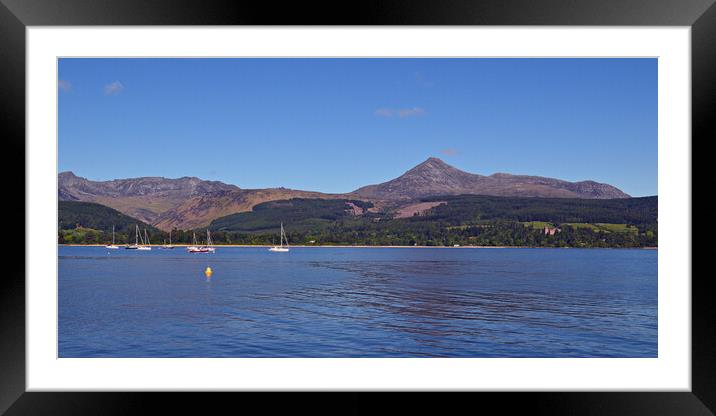 Brodick bay and Goat Fell, Arran Framed Mounted Print by Allan Durward Photography