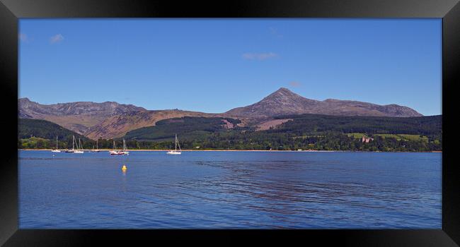 Brodick bay and Goat Fell, Arran Framed Print by Allan Durward Photography