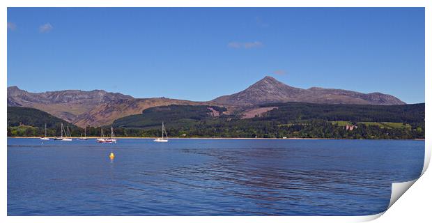 Brodick bay and Goat Fell, Arran Print by Allan Durward Photography