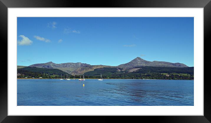 Goat Fell and Brodick bay, Isle of Arran Framed Mounted Print by Allan Durward Photography