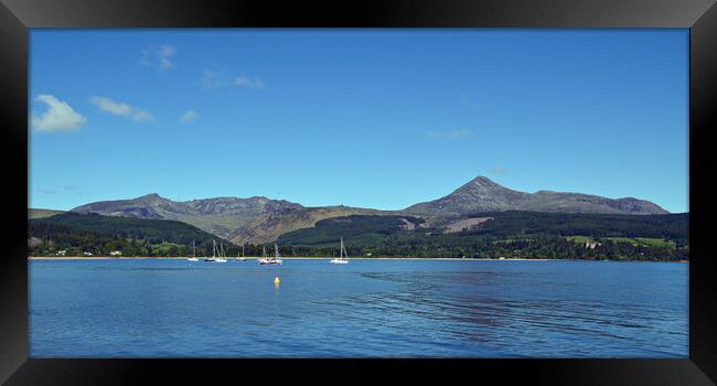 Goat Fell and Brodick bay, Isle of Arran Framed Print by Allan Durward Photography