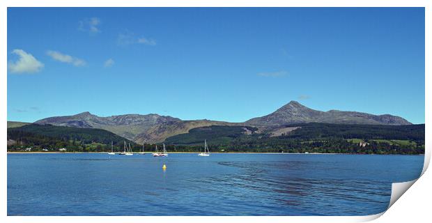 Goat Fell and Brodick bay, Isle of Arran Print by Allan Durward Photography