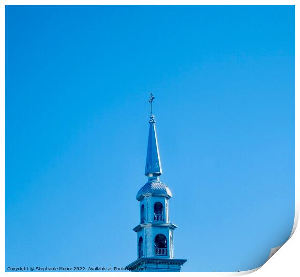 Steeple of St. Clement's Church, Ottawa Print by Stephanie Moore