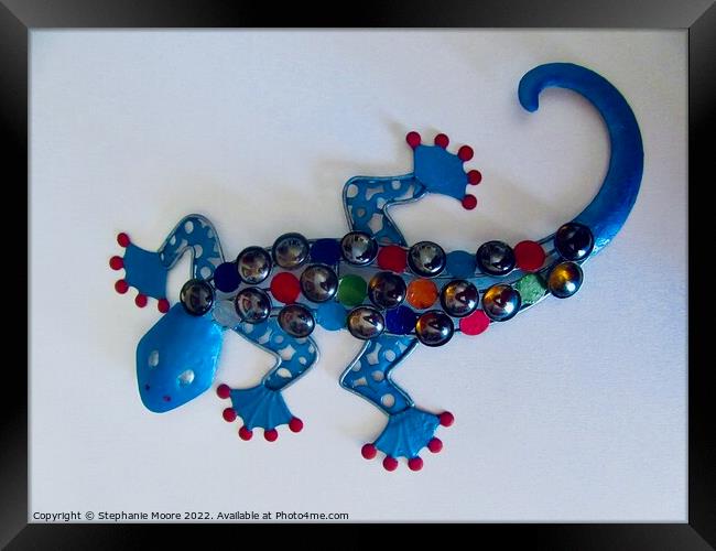 Colourful Lizard #2 Framed Print by Stephanie Moore