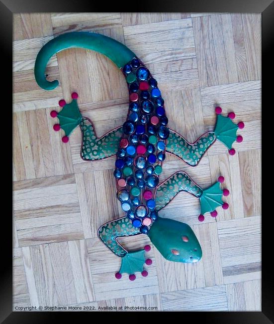 Colourful Lizard #3 Framed Print by Stephanie Moore
