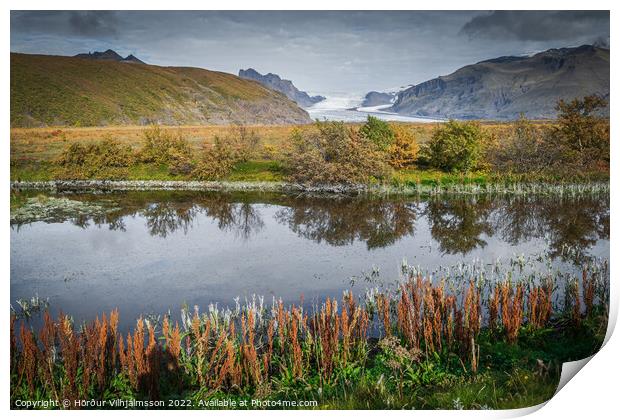 Vibrant Autumn Colors Print by Hörður Vilhjálmsson