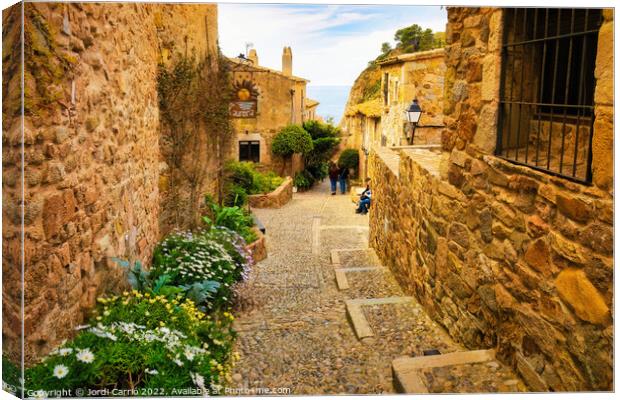 Historic center of Tossa - CR2204-6924-ABS Canvas Print by Jordi Carrio