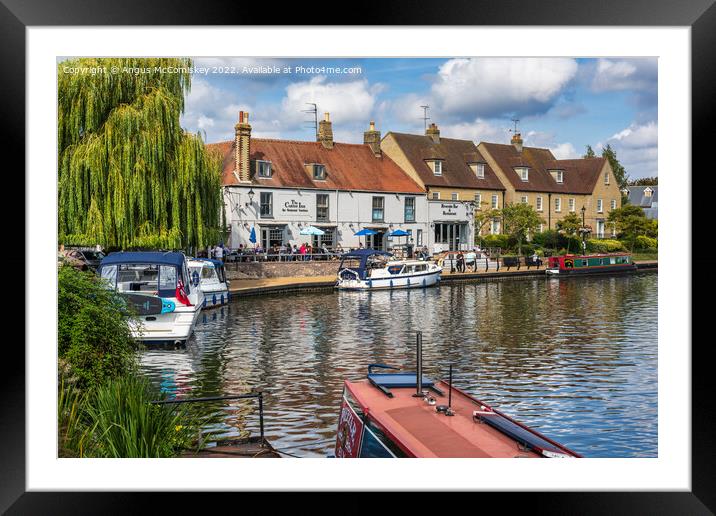 The Cutter Inn Ely Framed Mounted Print by Angus McComiskey