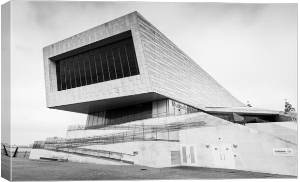 Museum of Liverpool in black and white Canvas Print by Jason Wells