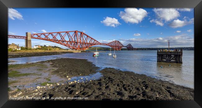 North Queensferry Harbour Framed Print by Jim Monk