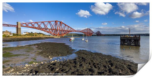 North Queensferry Harbour Print by Jim Monk