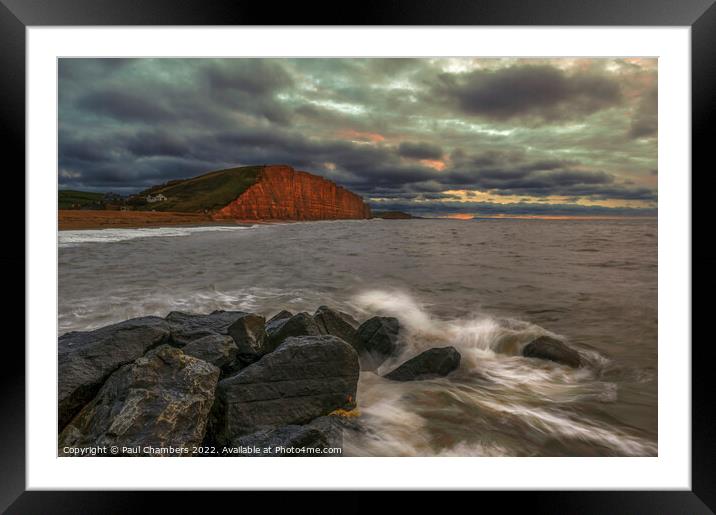 Wey Bay Dorset Sunrise  Framed Mounted Print by Paul Chambers