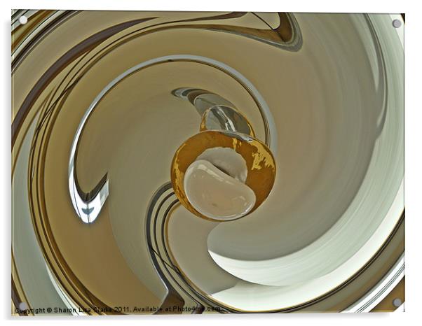 De La Swirl Acrylic by Sharon Lisa Clarke