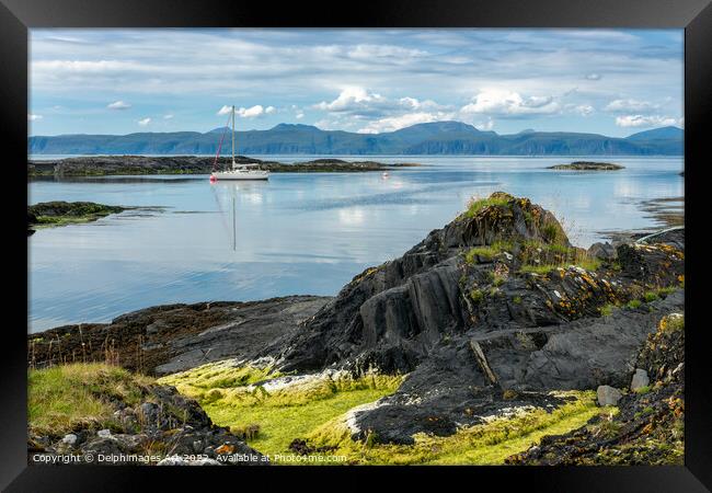 Sound of Luing, Slate islands, Argyll, Scotland Framed Print by Delphimages Art