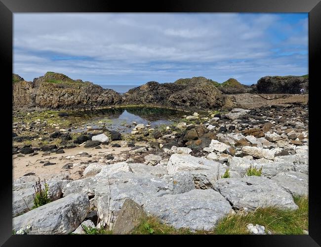 Outdoor stonerock Framed Print by Laszlo Toth