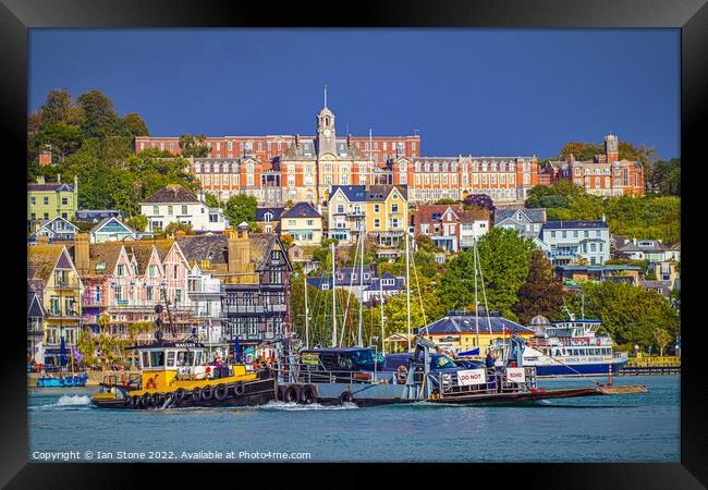 Britannia Naval College atop Dartmouth Framed Print by Ian Stone