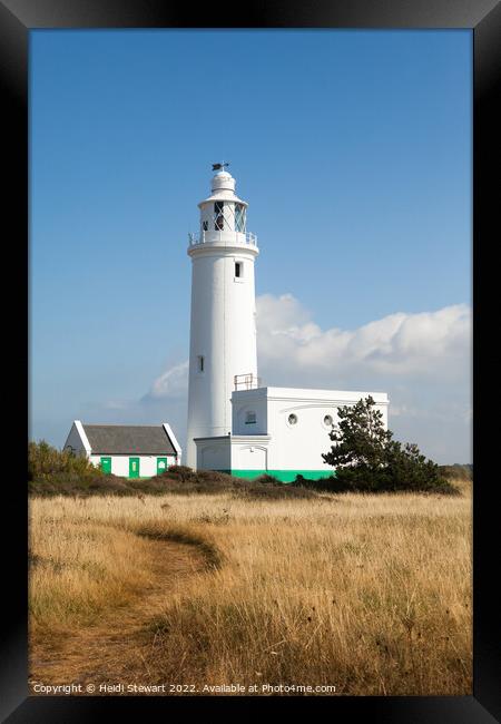 Hurst Point Lighthouse Framed Print by Heidi Stewart