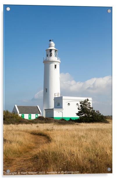 Hurst Point Lighthouse Acrylic by Heidi Stewart