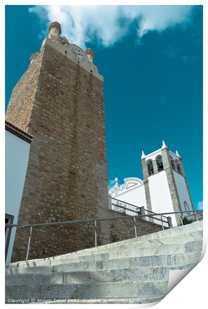 Torre do Relogio Serpa Print by Angelo DeVal