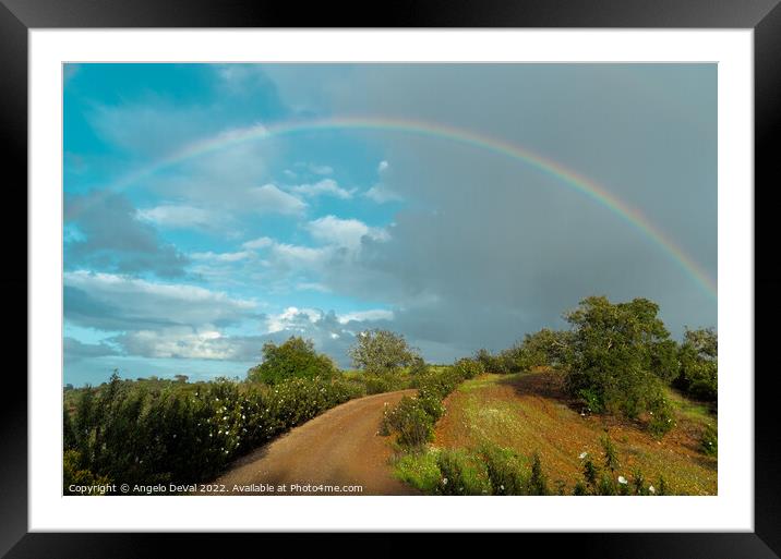 Path to Rainbow in Alentejo Framed Mounted Print by Angelo DeVal